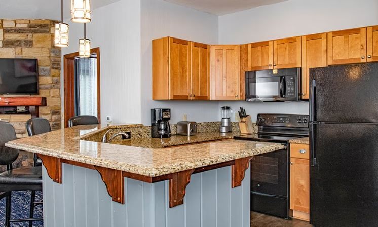 Two bedroom deluxe kitchen
